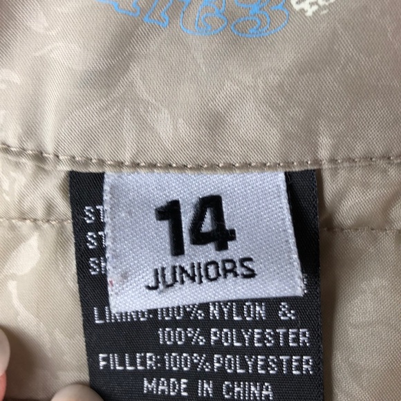 Obermeyer Unisex Khaki Tan Ski Snowboard Zipper Jacket - Size 14 Juniors